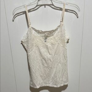 Jones New York Cream Lace Camisole